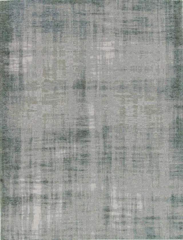 Acsento Grunge Vloerkleed - 240 x 340 cm - Blauw - Rechthoekig - Acryl - Eetkamer, Woonkamer, Kantoor, Keuken - Abstract - Design, Modern