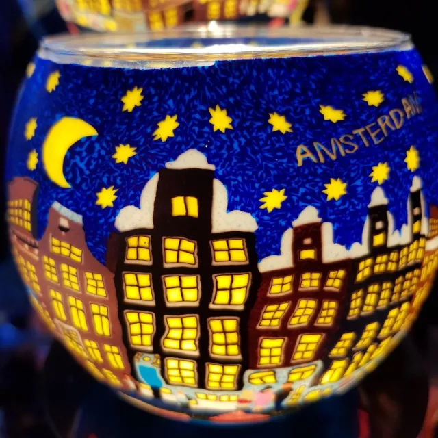 Hellmann Versand Amsterdam Windlicht Nacht Hellmann Versand Blauw