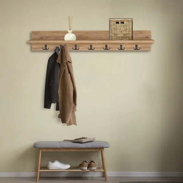 Bino Kapstok - Wandkapstok - Pijnboom - 106 cm