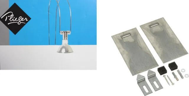 Plieger Spiegel Spot – 12V incl Trafo, Lampje en Spiegelbevestiging tot 10kg – Zilverkleur Zilver 10kg
