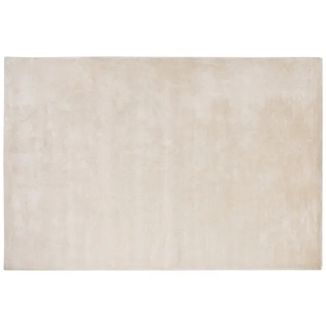 Beliani GESI - Vloerkleed - Lichtbeige - 140 x 200 cm - Viscose