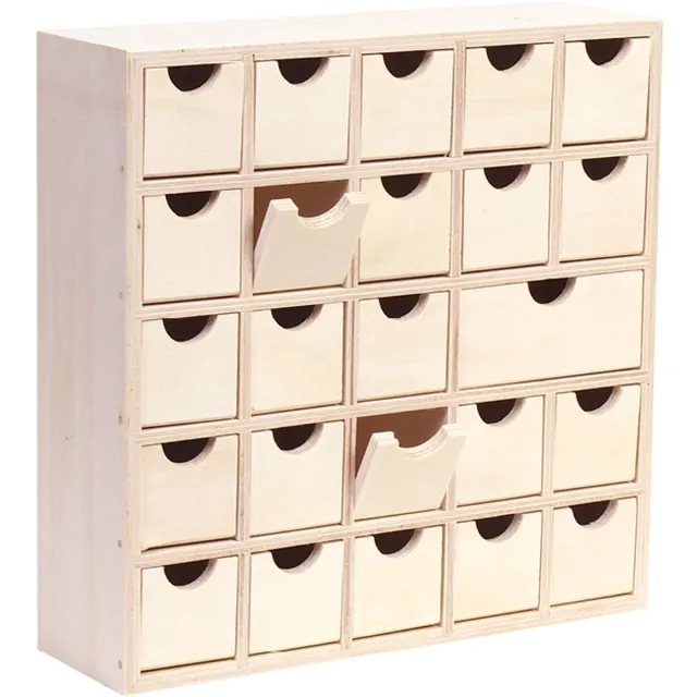 Artemio Adventskalender viekant 24x24x7cm - Artemio Natuurlijk