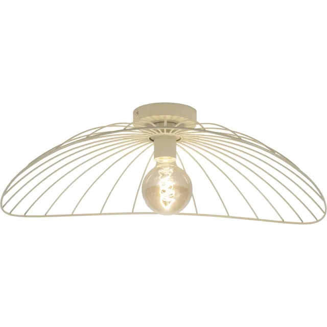 Lumidora Plafondlamp 75012 - Plafonniere - FABRIANO - E27 - Beige - Zand - Metaal - ⌀ 60 cm