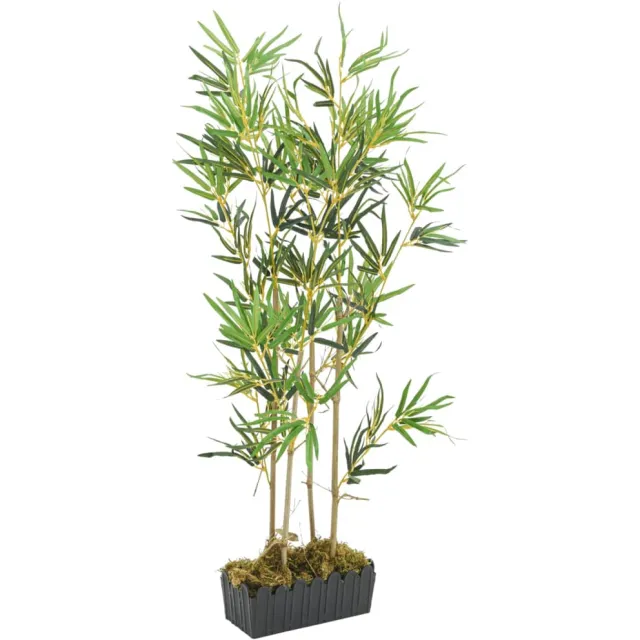 vidaXL Kunstplant bamboe 552 bladeren 120 cm groen