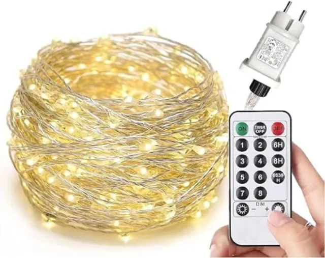 RALA LED Verlichtingssnoer Binnen en Buiten - 300 Lampjes met Timer en Dimfunctie