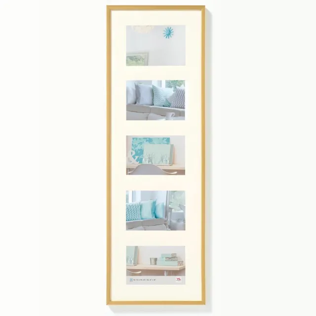 Walther New Lifestyle - Kunststof galerij - Fotoformaat 5 x 10x15 cm - Goud