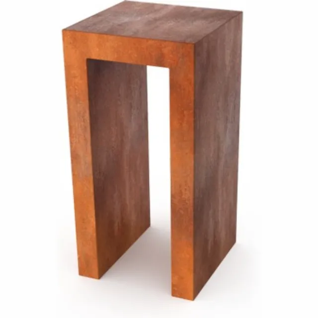 Geroba Cortenstaal - U-vorm Sokkel 50x50x100cm (lxbxh)