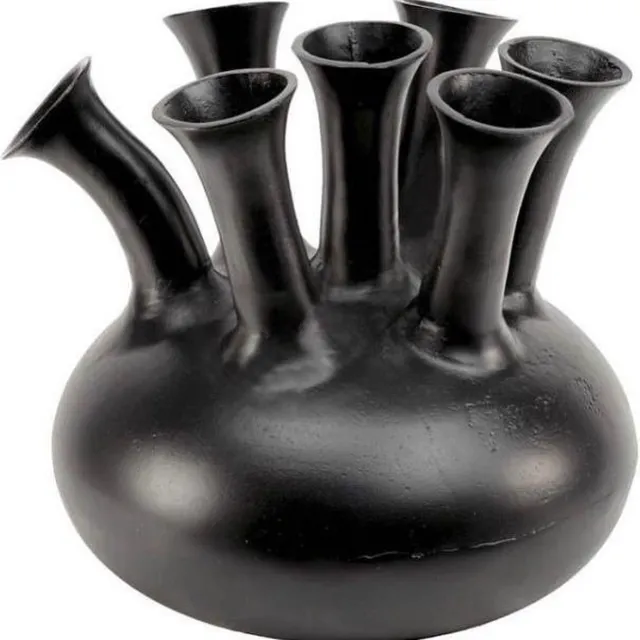Colmore Toetervaas - Tulpenvaas - Zwart - Ø40 x H38 cm