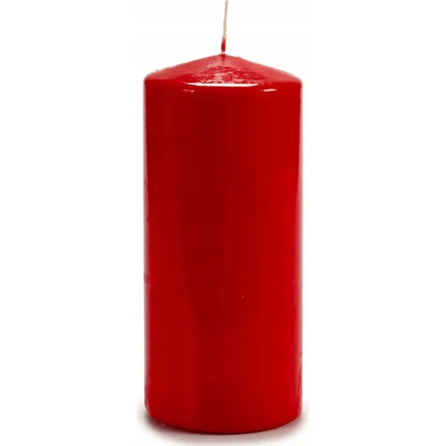 Acorde cilinderkaars Lunar - Ø 9 cm, decoratieve kaars, variant 2 Rood