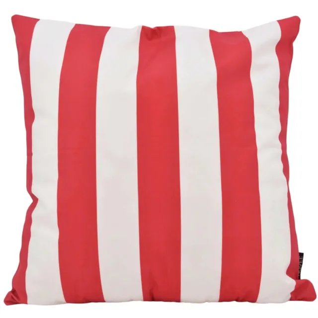 NOVÉE Candy Cane Stripe Kussenhoes | 45x45 cm | Katoen/Polyester creme/rood