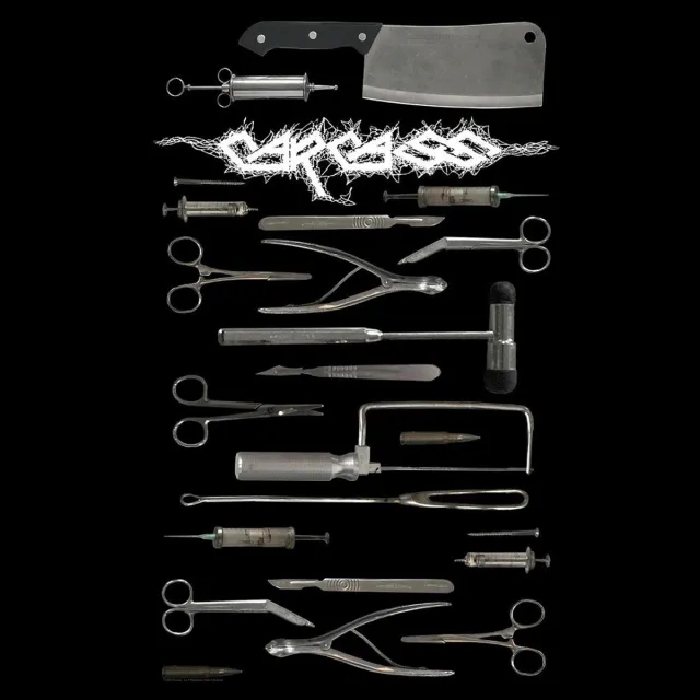 Rock Off Carcass - Tools Textiel Poster - Zwart