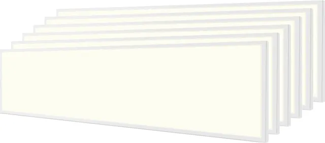 Velvalux LED Paneel 30x120 6 Pack - Velvalux Lumis - LED Paneel Systeemplafond - Natuurlijk Wit 4000K - 40W - Inbouw - Rechthoek - Wit - Flikkervrij