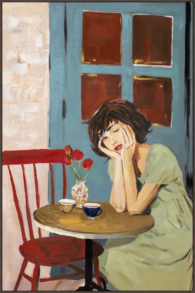 homebound by ky Schilderij Afternoon Pause 70x105cm Multi