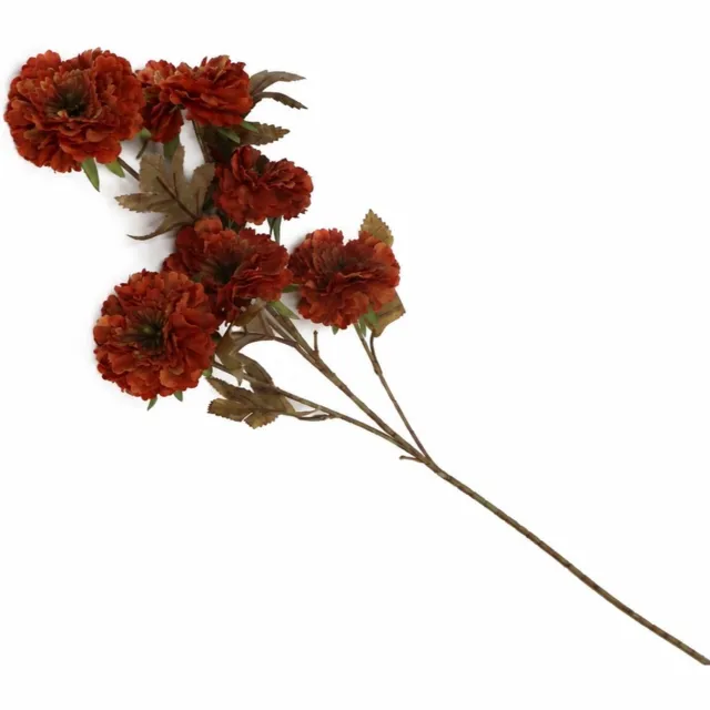 homebound by ky Kunstbloem Chrysant 76cm amber Oranje