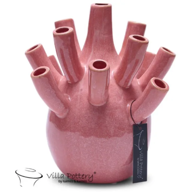 Villa Pottery Vaas - Villa Pottery - Woondecoratie - Keramiek - Decoratie - Voorjaarscollectie - Waterdicht - Pinokkio 1_3 Abricot Abrikoos, roze
