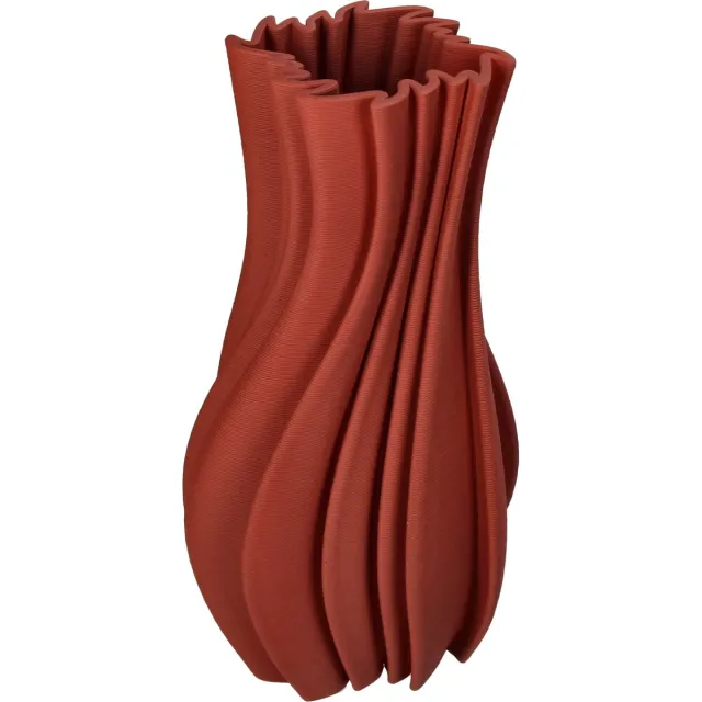 NOVU Studio Keramiek 3D geprinte vaas - hoog - terra