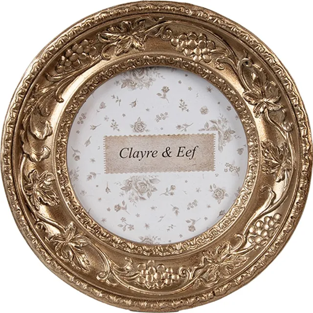 Clayre & Eef Fotolijst 7x7 cm Goudkleurig Kunststof