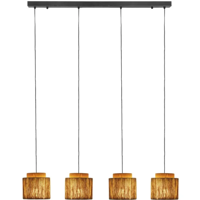 Trio SMILLA - Hanglamp - Zwart mat - excl. 4x E27 4 W