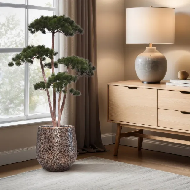 maxifleur Kunstplanten Pinus Kunst Bonsaiboom Deluxe 150cm Groen