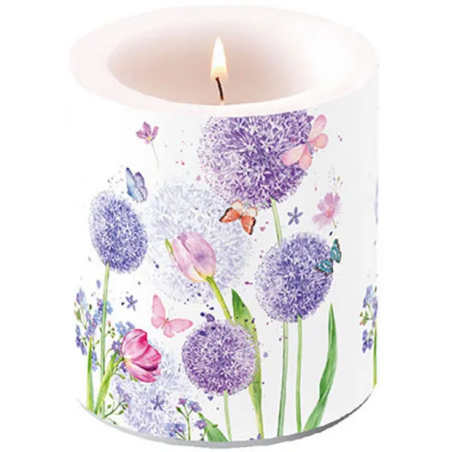 Ambiente Kaars Flower Beauty Wit