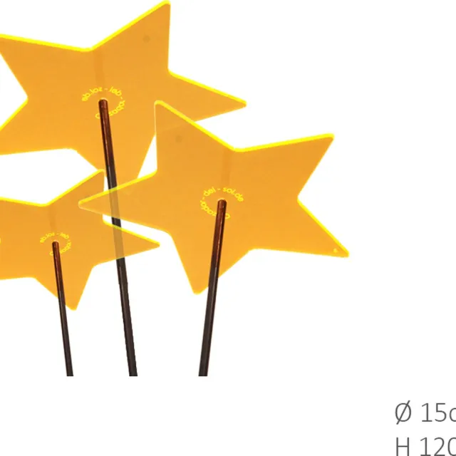 Cazador del Sol 3 stuks! Zonnevangers Ster Geel medium 120x15 cm Cazador Del Sol