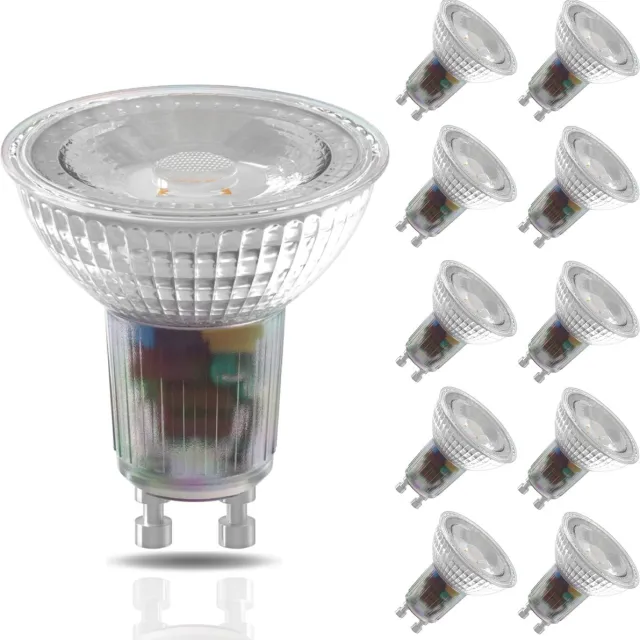 Calex Slimme Lamp - Set van 10 stuks - Wifi LED Verlichting - GU10 Smart Lamp - Dimbaar - Warm Wit licht - 4.9W