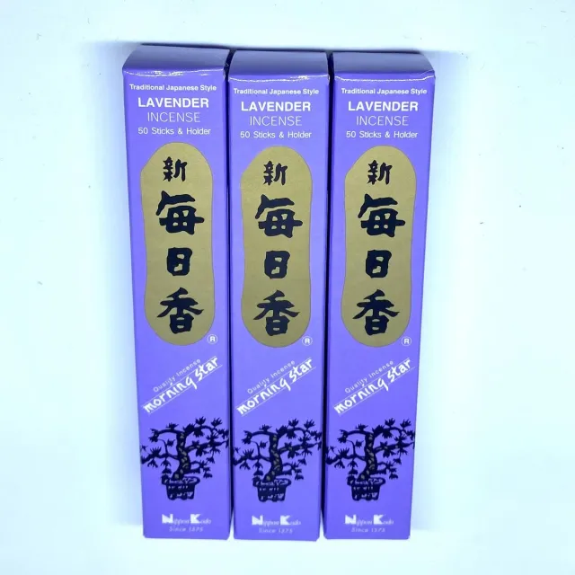 Morning Star Lavender Incense - wierook stokjes - Lavendel - 3-pack Paars