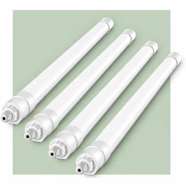 LOVHAUS 4x LED Werkplaatslamp 150 cm - 45W - 5000 Lumen - IP68 - Koppelbaar Wit