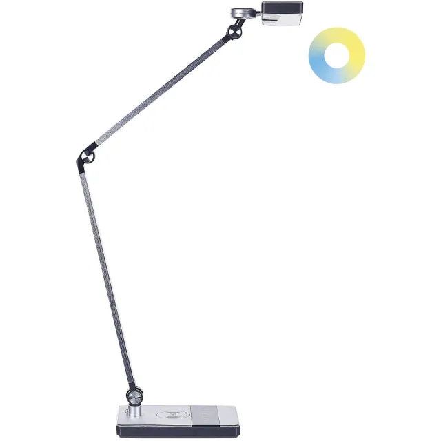 Beliani LACERTA - Bureaulamp - Zilver - Aluminium