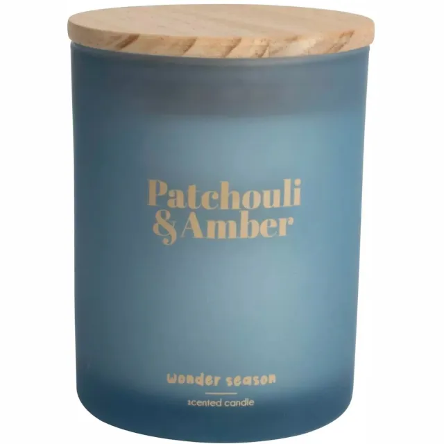 Gusta Kaars Patchouli & Amber Blauw