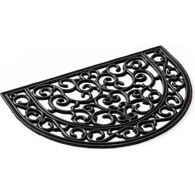 Rubbermagazijn Deurmat - 60x40,2cm - Rubber deurmat - Entreemat zwart
