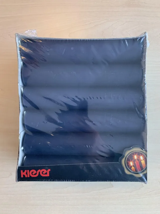 kieser 12 nacht blauwe stompkaarsen