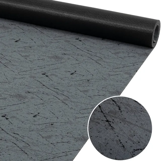 ANRO Keukenloper Rahma Grijs 260x100cm – Tapijtloper Wasbaar Antislip Gangloper Hal Laagpolig