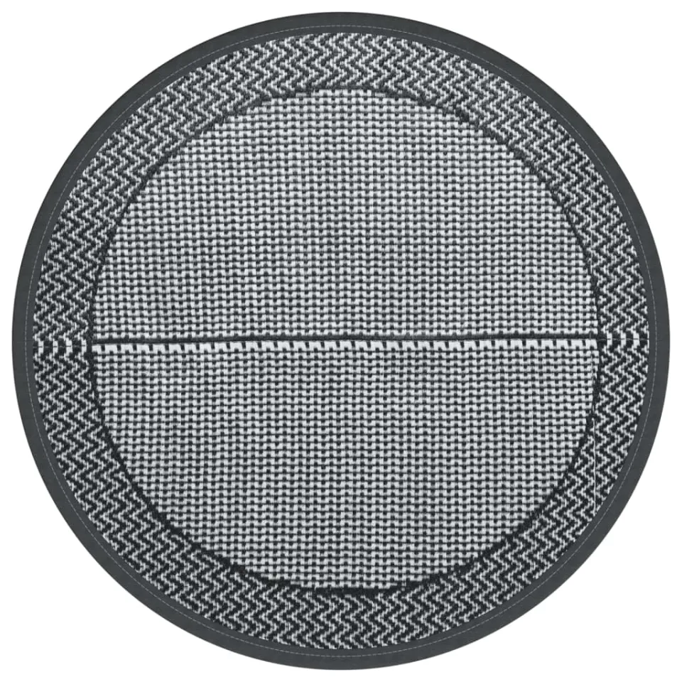 vidaXL Buitenkleed ARAKIL Ø160 cm polypropeen grijs