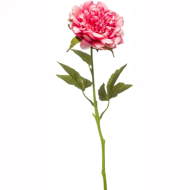 Emerald Kunstbloem Pioenroos RT 56cm zachtroze - Kunstplant voor binnen
