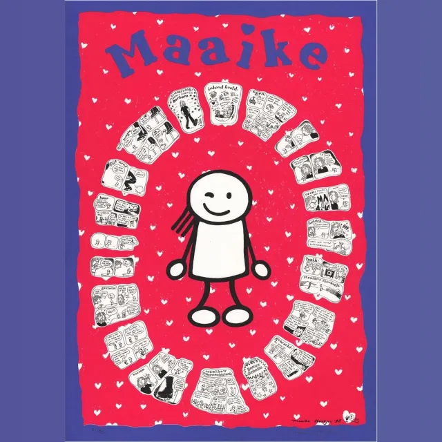 Maaike Hartjes Zeefdruk Maaike door Maaike Hartjes Fullcollor