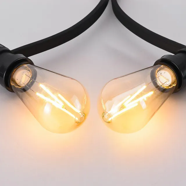 LumenXL Prikkabel set met 2,5W filament lampen Ø60: optie dimbaar