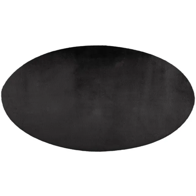 Lalee Paradise Fluffy – Antraciet – Rond – Hoogpolig & Zacht – Trendy – Fluffy – Vloerkleed – Karpet – 120x120 cm rond