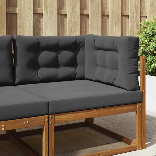 vidaXL Buiten bankkussen Stof Antraciet 80 x 80 cm