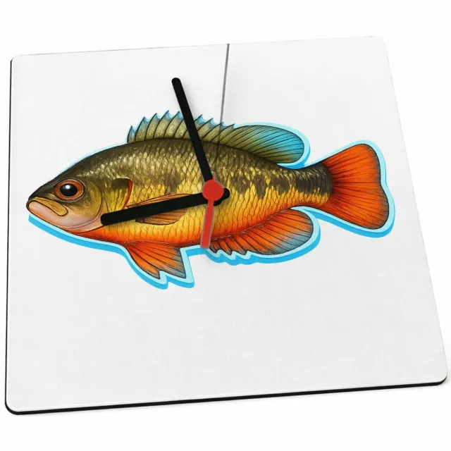 Mr Cadeautjes Klok 19 x 19 - design Een realistische papegaai zijaanzicht met tropische kleuracc | cadeau Wit