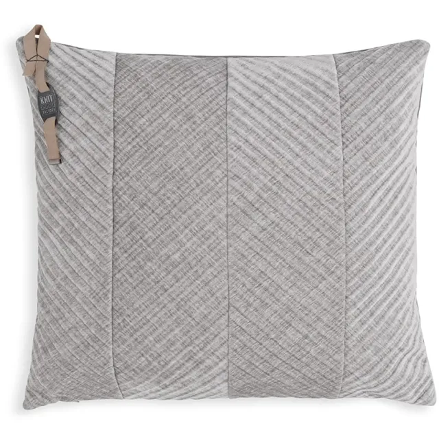 Knit Factory Beau kussen licht grijs 50 x 50