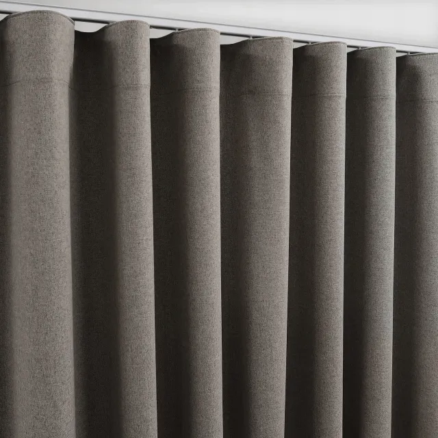 PRESTIQUA Verduisterende Gordijnen op Band, Beige, 210x465 cm, 100% Blackout