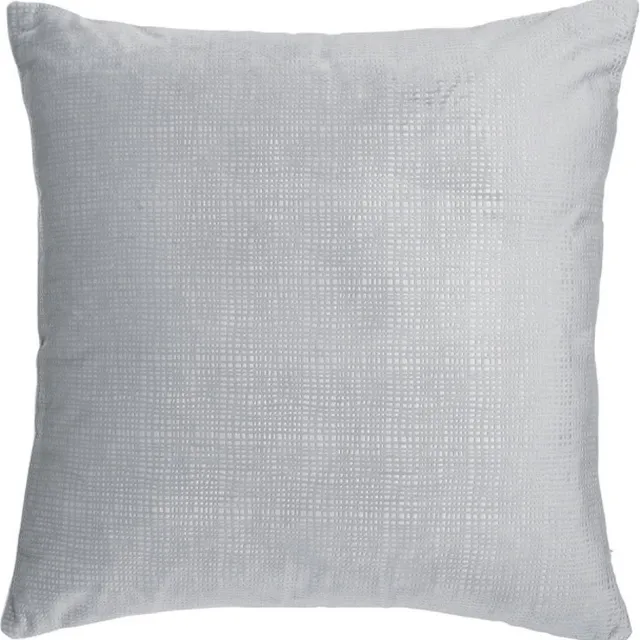 Today premium sierkussen met rits - 40x40 cm - Acier - Polyester - Effen - Met patroon