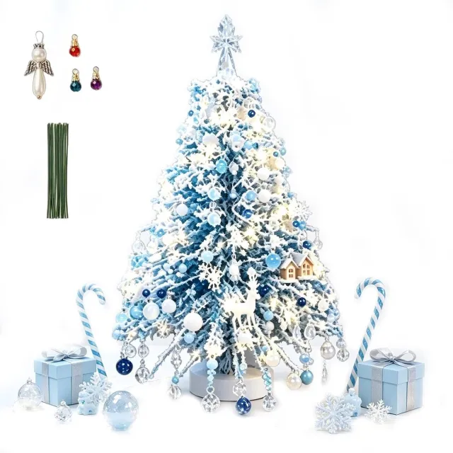 Cokar DIY Beaded Christmas - handgemaakte kralenset-Zelfgemaakte kerstboom-Zelf kralen maken -Verbeter je handvaardigheid -Mini kralen kerstboom-Perfect voor beginners en hobbyisten -winter - Geschikt voor woonkamers, slaapkamers, kantoren, bureaus