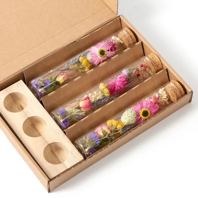 BloomKado Droogbloemen | Brievenbus cadeaus | Message in a Bottle Multi
