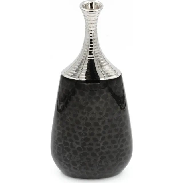 YILTEX Decoratie Vaas – Keramiek – Zwart - 35cm