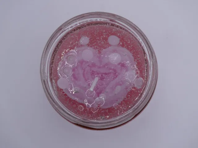 Small creations Kaars in pot. Een roosje voor jou. Gel en paraffine. Rood