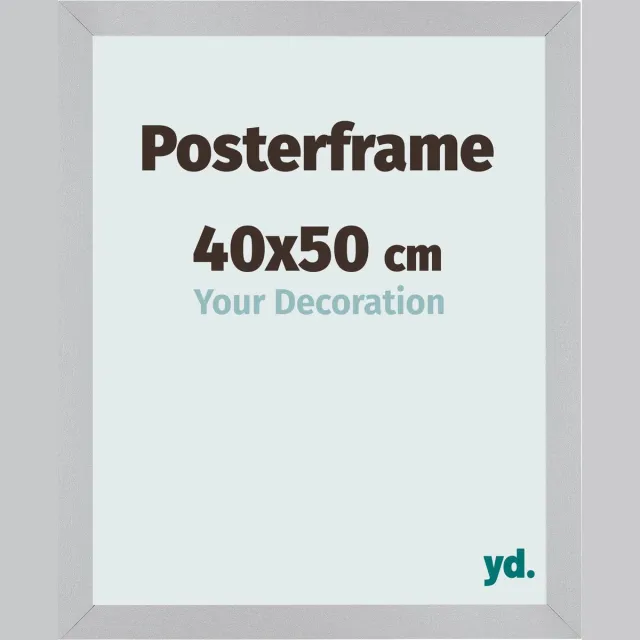 yd. Your Decoration - Posterlijst 40x50 cm - MDF - Zilver Mat - Parma