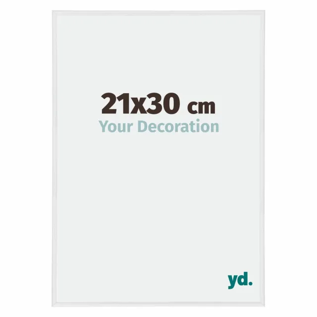 yd. Your Decoration - Fotolijst 21x30 cm - Kunststof - Wit Hoogglans - Annecy