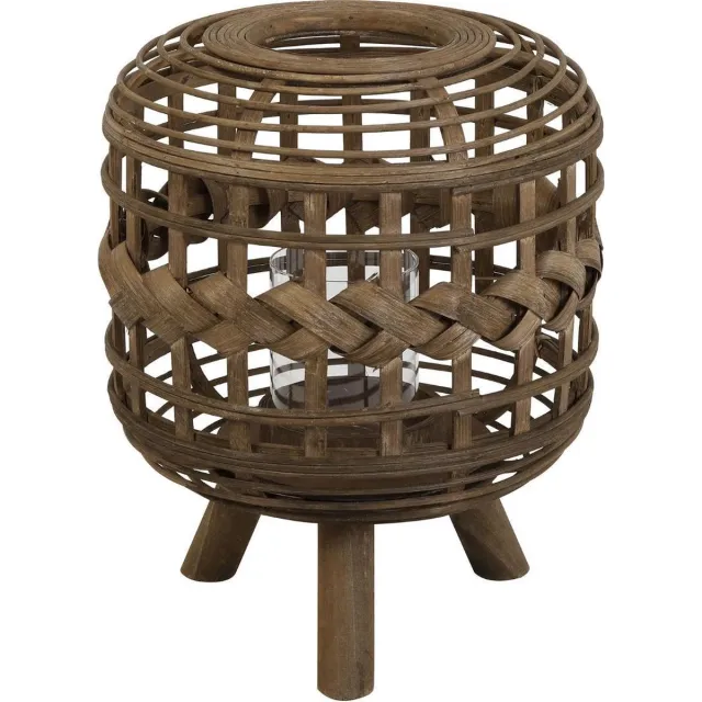 Light & Living windlicht janta hout m 35 x ø26 Bruin